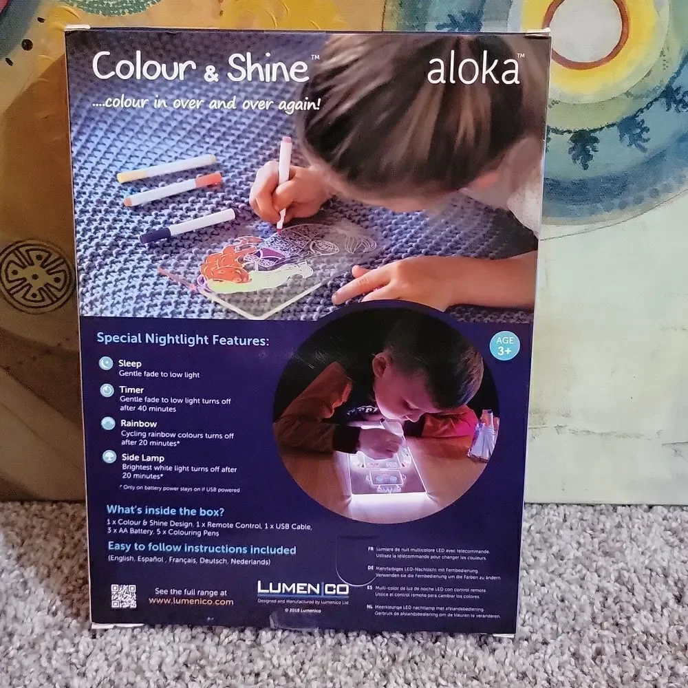 Aloka Race Car Color & Shine - 12 Color Pattern LED Decorative Light w Remote